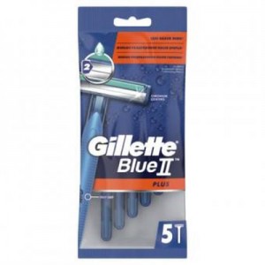 Skustuvai  vienkartiniai Gillette Blue II Plus, 5 vnt
